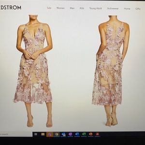 Dress the Population - Audrey Embroidered Fit & Flare Dress